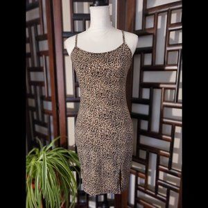 NWOT SHEIN Leopard Print Bodycon Dress (Size S)
